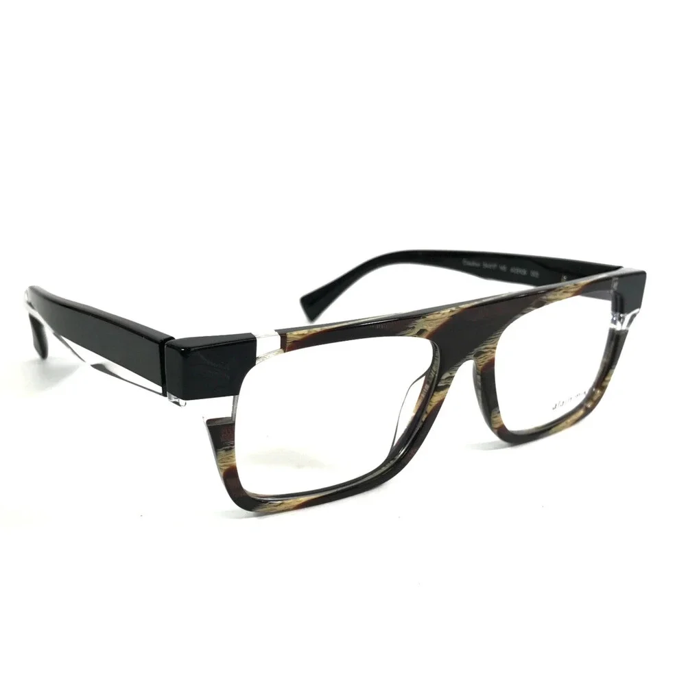 Alain Mikli Eyeglasses Frames Claudien A03109 002 Bronze Horn Noir 54-17-145